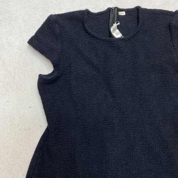 St. John Knit Dress Women's 16 Black Tweed Wool Blend Mini Classic - Picture 6 of 12